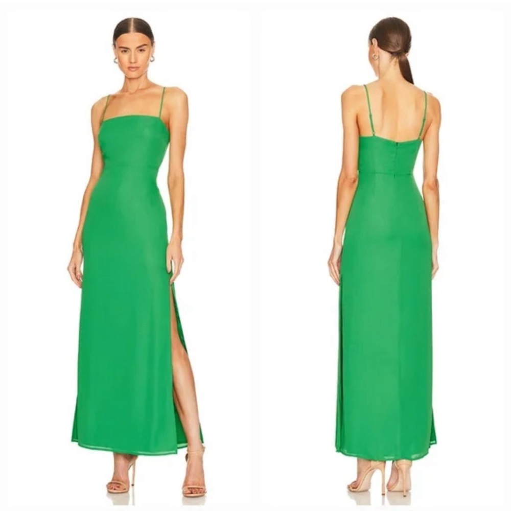 Superdown Addison Maxi Dress in Kelly Green